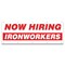 Signmission Now Hiring Ironworkers Banner Apply Inside Accepting Application Single Sided B-120-30263 - alternate 1